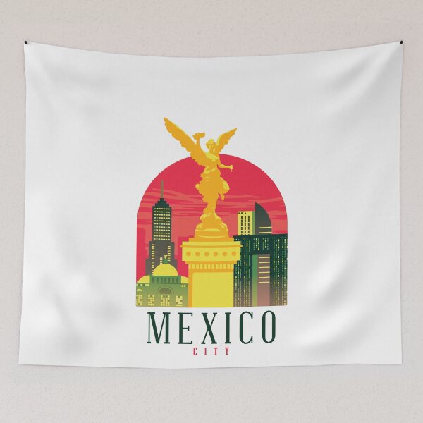 Item preview, MEXICO CITY SKYLINE T-SHIRT Skyline Shirt Design Gift present birthday christmas designed and sold by Timcito.