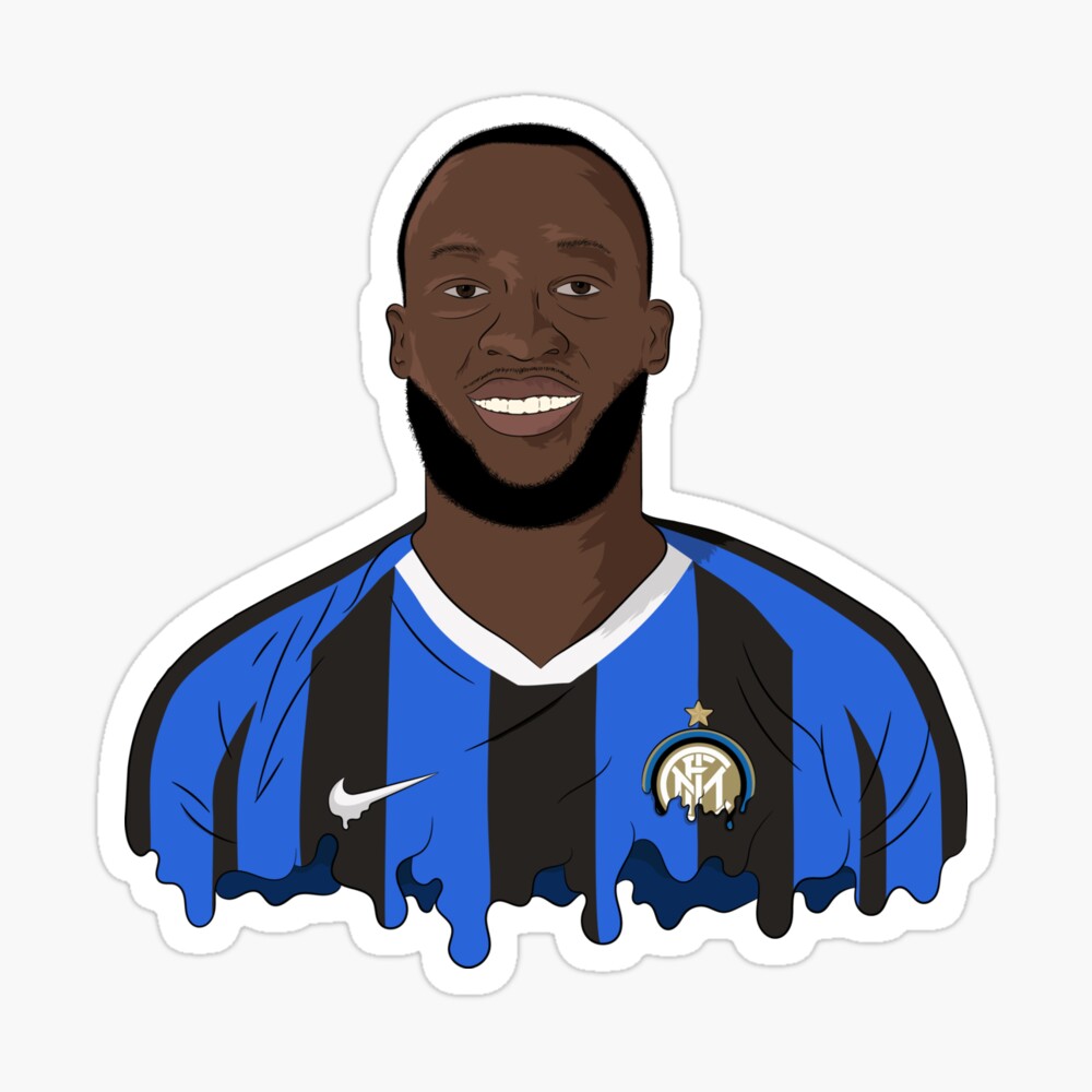 Romelu Lukaku, Lautaro Martinez Inter Milan Icon Football Poster Print A3 /  A4 / A5 Wall Art, Oficina, Dormitorio -  España