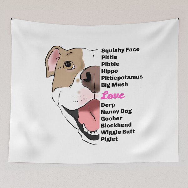 Item preview, Pitbull Nicknames  designed and sold by Furkid Studio.
