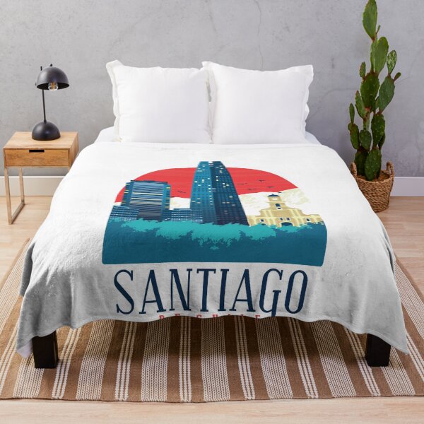 Item preview, SANTIAGO DE CHILE SKYLINE T-SHIRT Skyline Shirt Design Gift present birthday christmas designed and sold by Timcito.