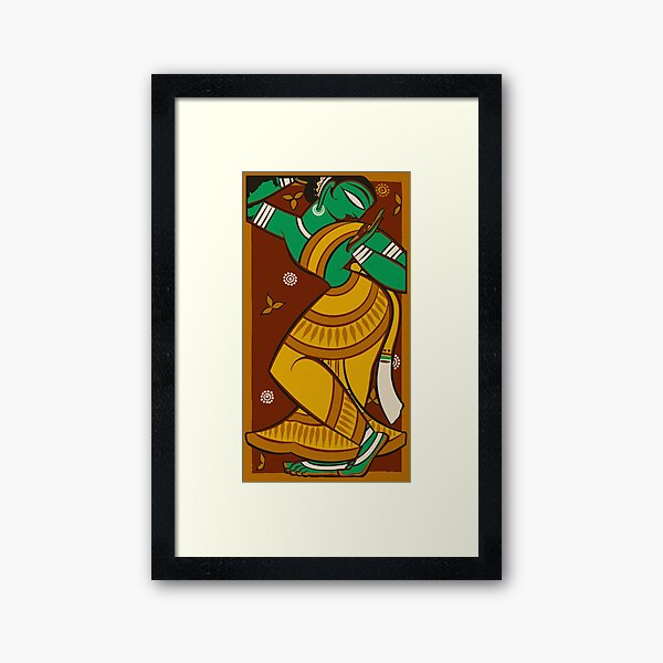 Vista previa del artículo con la obra «Dancing Gopi de Jamini Roy», diseñado y vendido por elforzi.