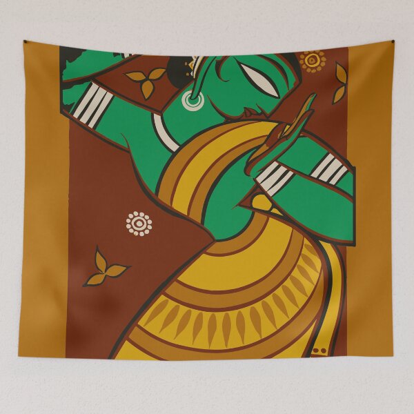 Item preview, Dancing Gopi by Jamini Roy designed and sold by elforzi.