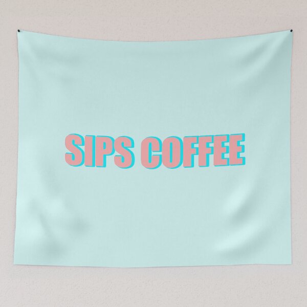 Item preview, Sips Coffee, colorful aesthetic designed and sold by hollanov98.