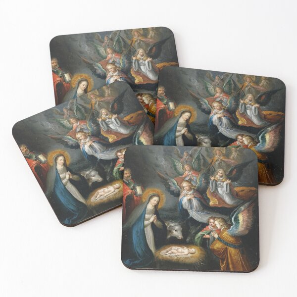 Item preview, Cornelis de Baellieur - Birth of Christ - 17th Century - Painting designed and sold by CrankyOldDude.