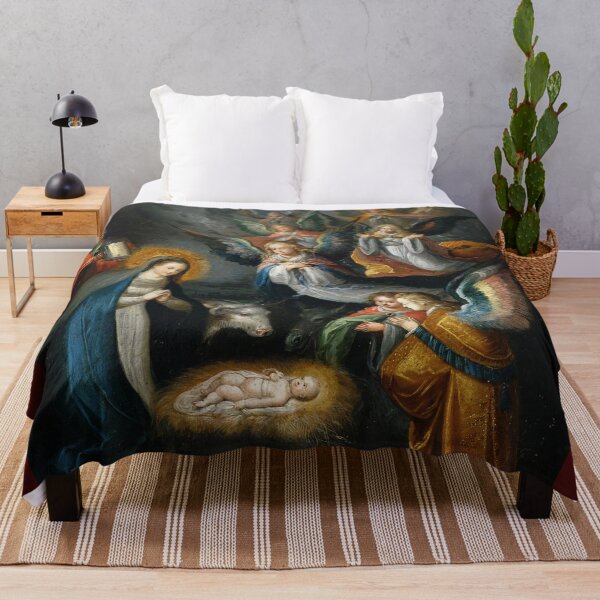 Item preview, Cornelis de Baellieur - Birth of Christ - 17th Century - Painting designed and sold by CrankyOldDude.
