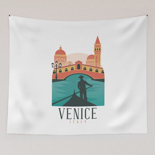 Item preview, VENICE ITALY  LANDMARKS  SKYLINE T-SHIRT Skyline Shirt Design Gift present birthday christmas designed and sold by Timcito.