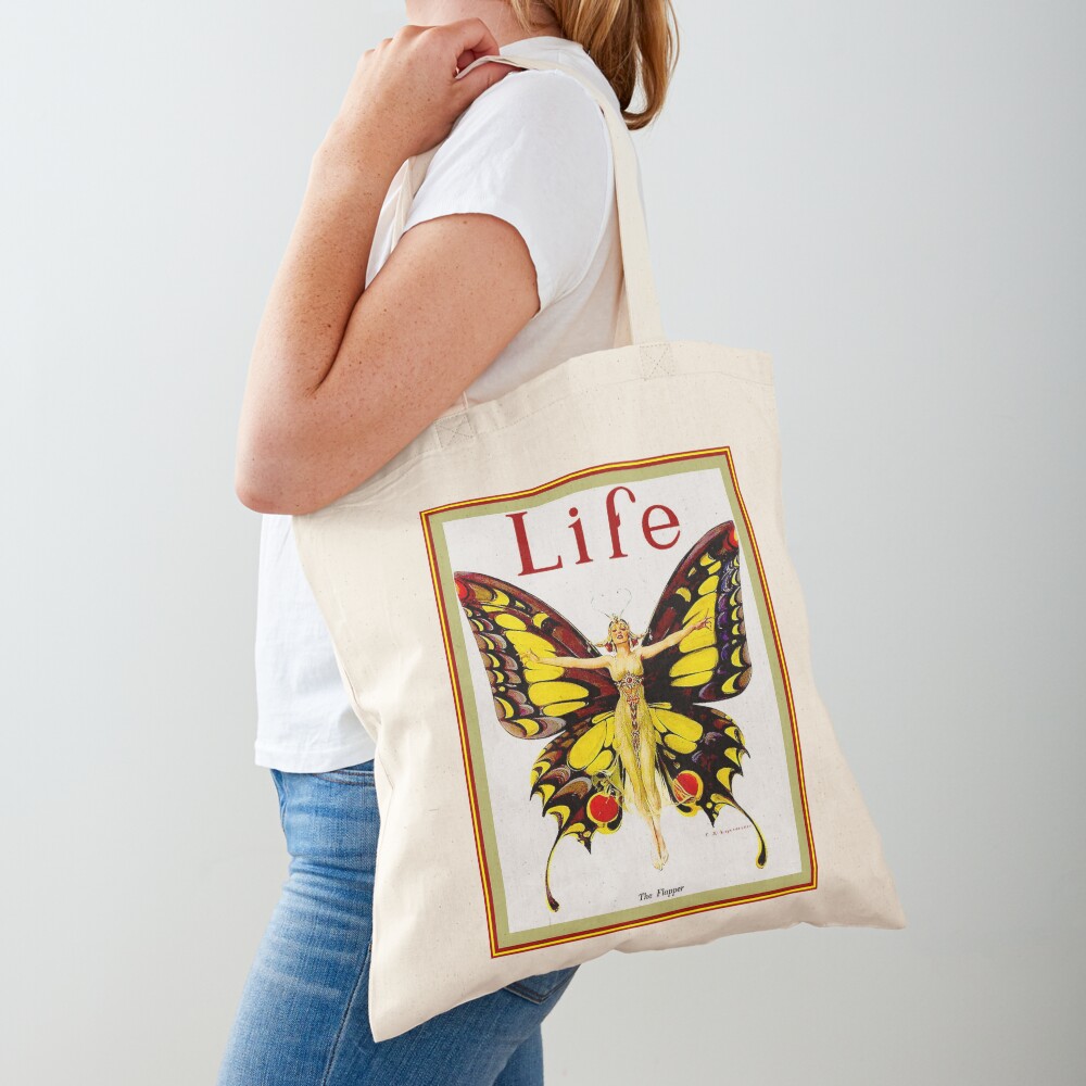 LIFE : Vintage 1922 Flapper Advertising Print Tote Bag
