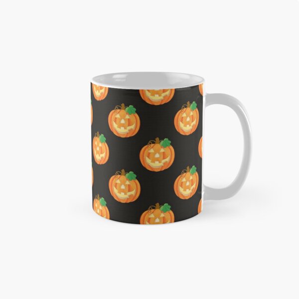 Item preview, Halloween Pumpkins on Black Background designed and sold by pugmom4.