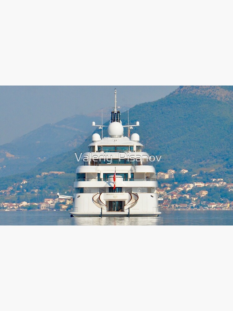Superyacht Golden Odyssey Greeting Card By Pisanoff Redbubble