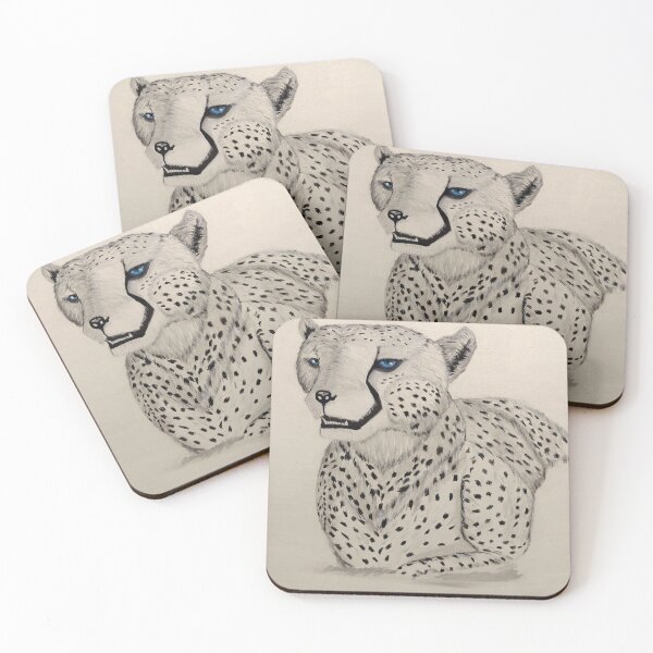 Item preview, Acrylic Painting of Wild white cheetah designed and sold by painttime.
