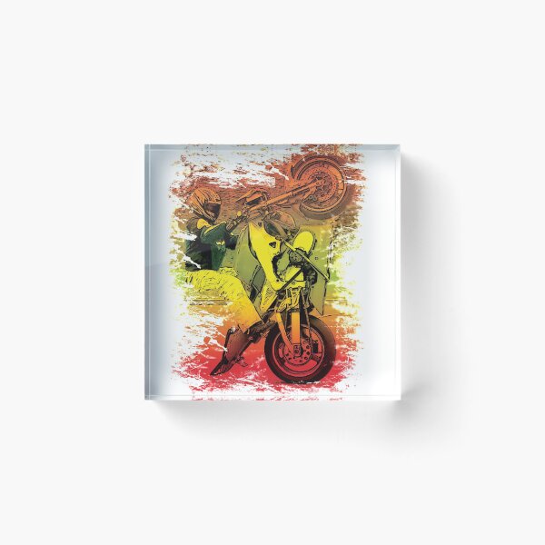 Item preview, 12 o'clock wheelie in scorching background designed and sold by Waves.