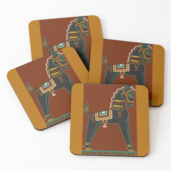 Item preview, Black Horse by Jamini Roy designed and sold by elforzi.