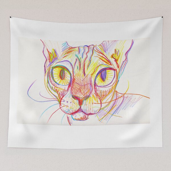 Item preview, Rainbow Sphynx Cat designed and sold by AnanasArt.