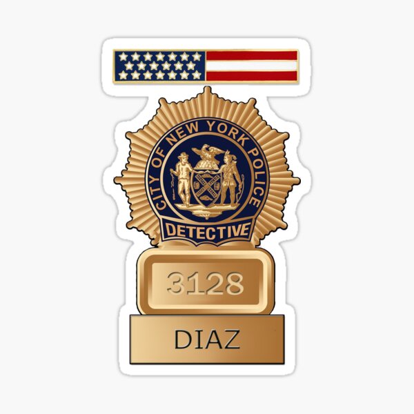 Item preview, Detective Diaz Badge designed and sold by NerdAlert1996.