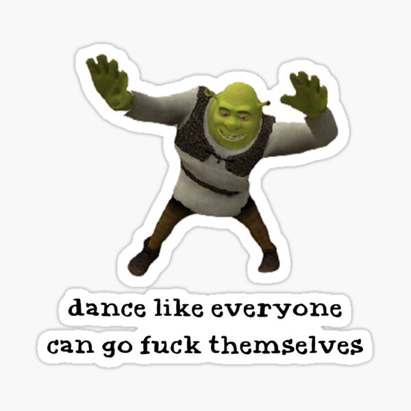 Turn Up Shrek Sticker