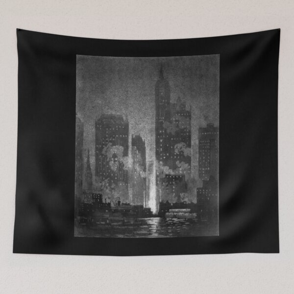 Item preview, Cortland Street Ferry - Joseph Pennell - 1908 designed and sold by CrankyOldDude.