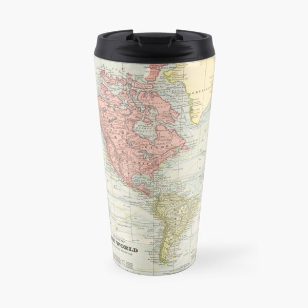 Vintage Atlas World Map Travel Coffee Mug