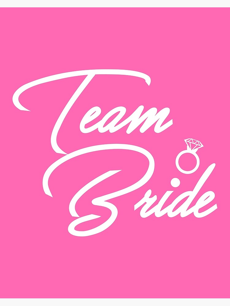 Team Bride - Pink hen party design | Art Board Print