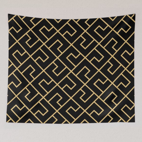 Item preview, Black and Gold Abstract Geometric designed and sold by LaPetiteBelette.