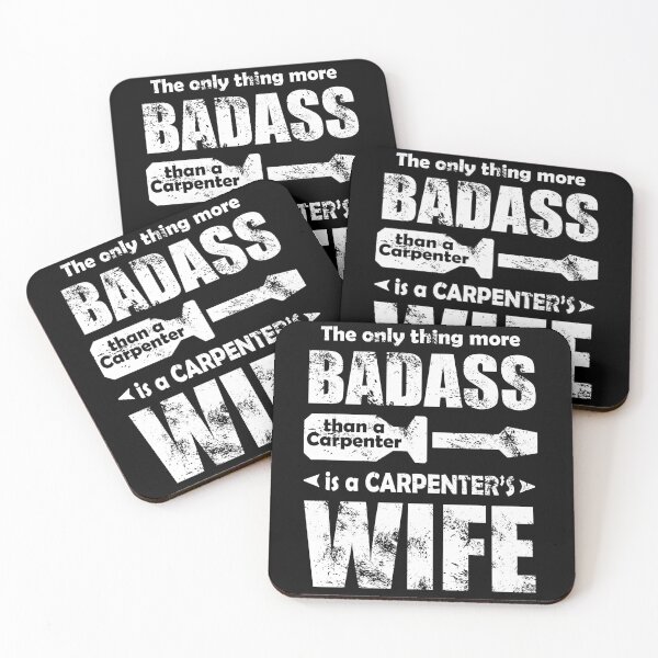 Item preview, Carpenter Badass Wife - Sassy Wife Relationship Anniversary Gift Ideas designed and sold by ASClothDesign.