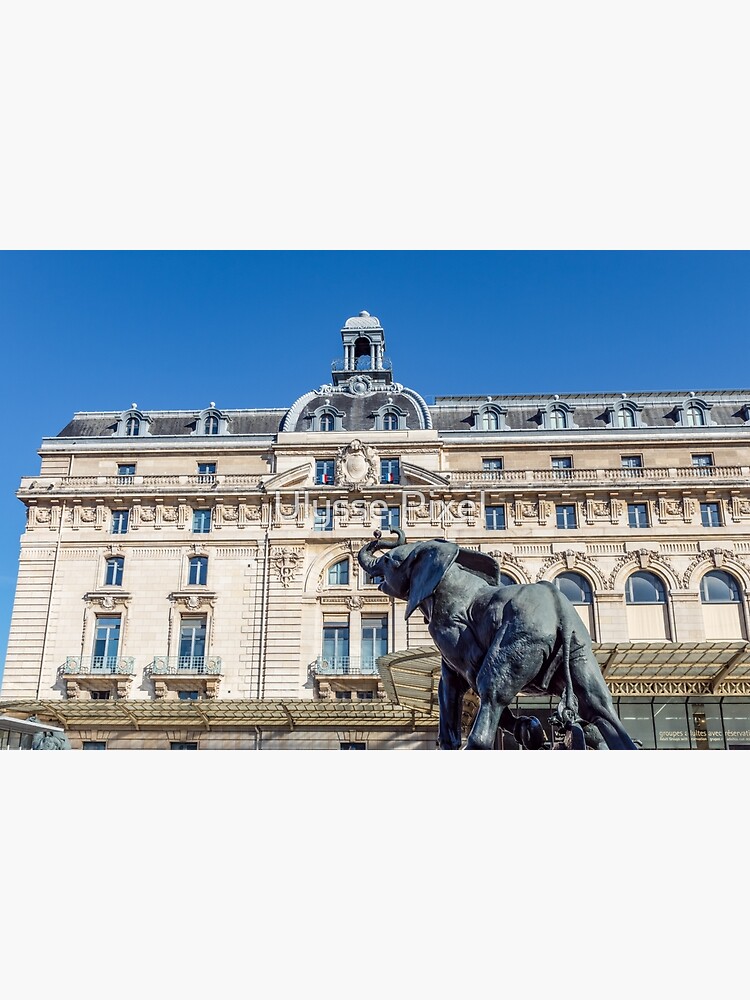 "Elephant statue outside museum d'Orsay in Paris" Photographic Print