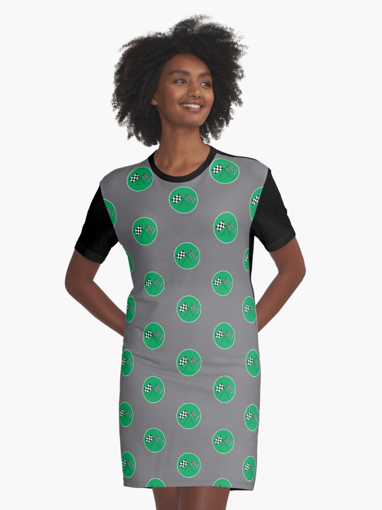 green race day dress