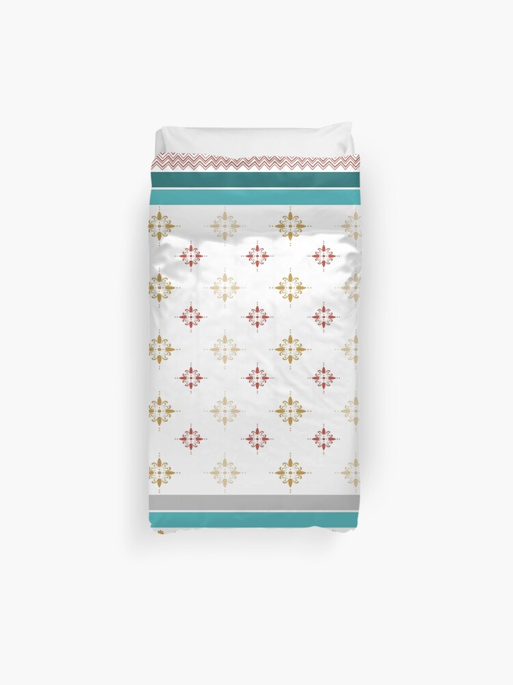 Moroccan Inspired Print Duvet Cover By Pangolily Redbubble