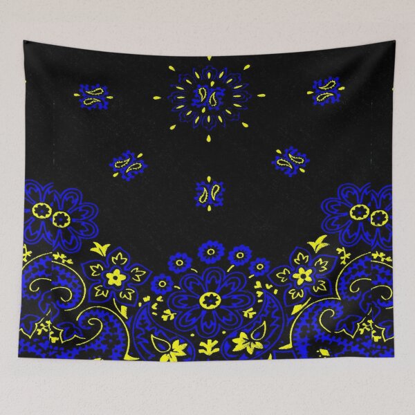 Item preview, Blue and Yellow Bandanna Paisley designed and sold by yonni.