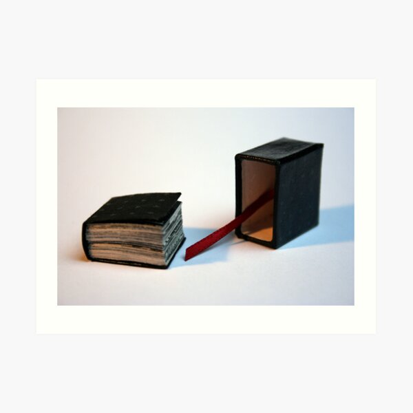 Lettres aux Cubes : W - miniature book n°1 - open Art Print