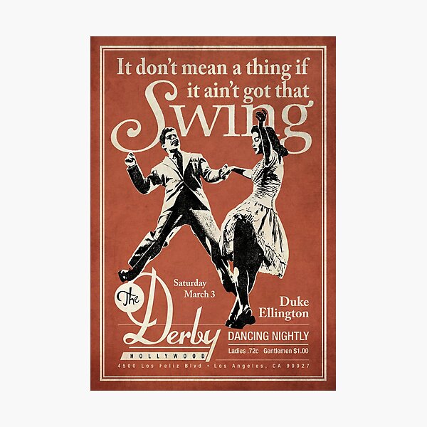 The Derby - Swing Dancing  Photographic Print