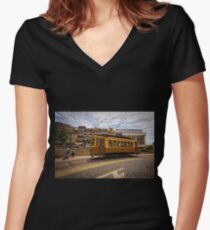 Saturday's Easiness Women's Fitted V-Neck T-Shirt