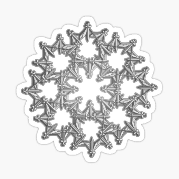 Feder & Schwert & Zauberstab Muster Sticker
