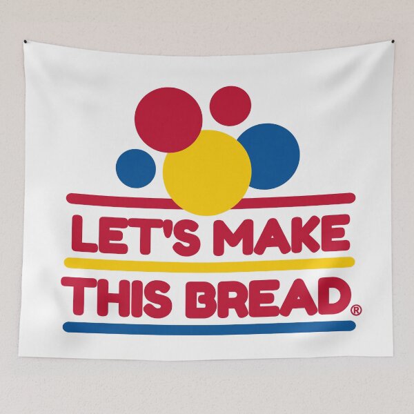Item preview, Let's Make This Bread Wonderbread Parody Logo designed and sold by PaintEtchDesign.