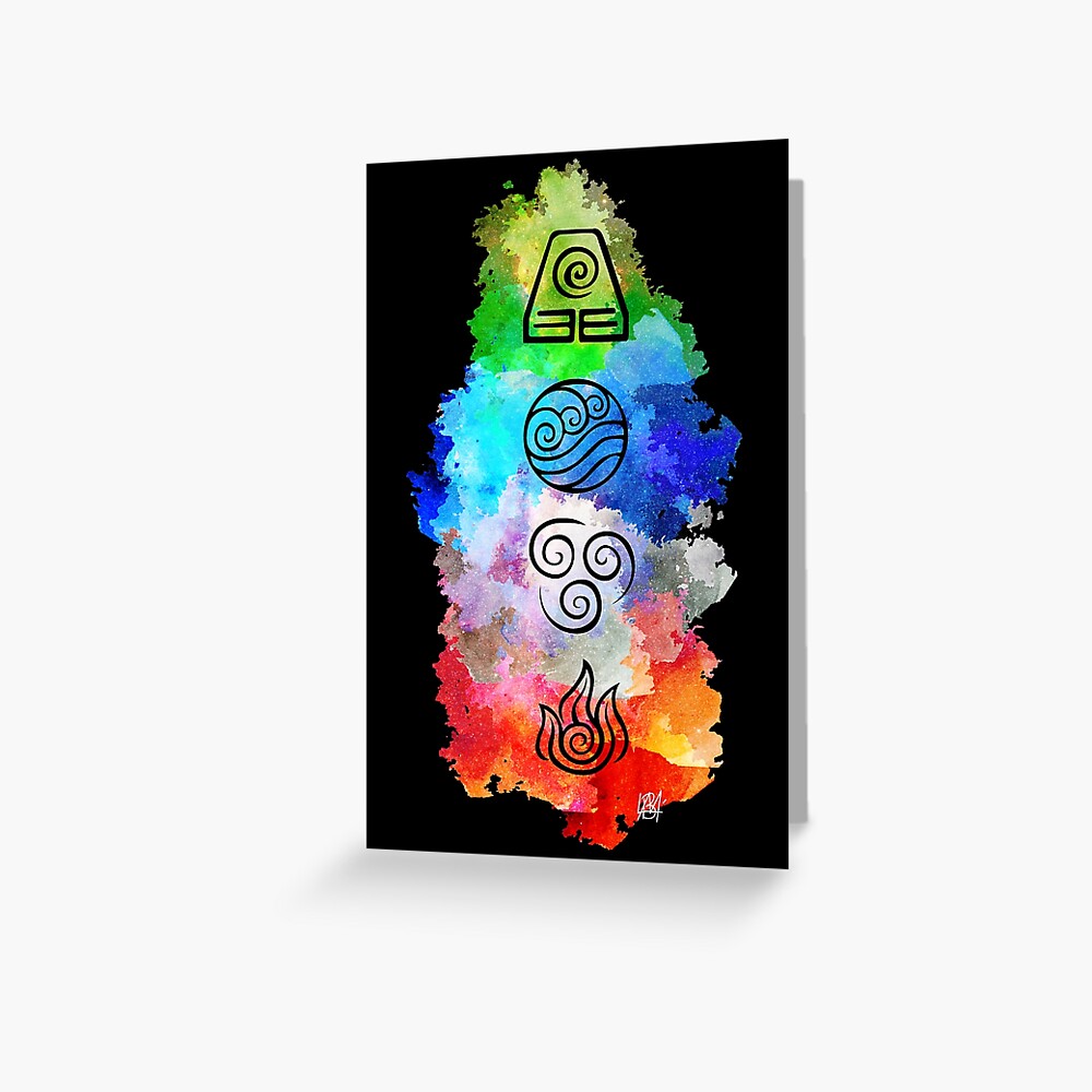 Airbender Movie Vier Elemente Avatar The Last Airbender Stream Deutsch  Avatar Four Elements Poster On Metal —, image size:1000x1000