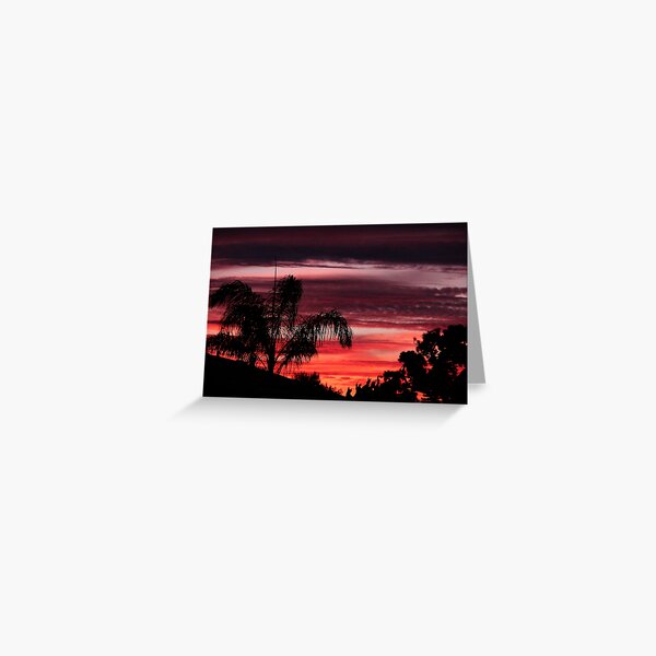 Fall Sunset Greeting Card