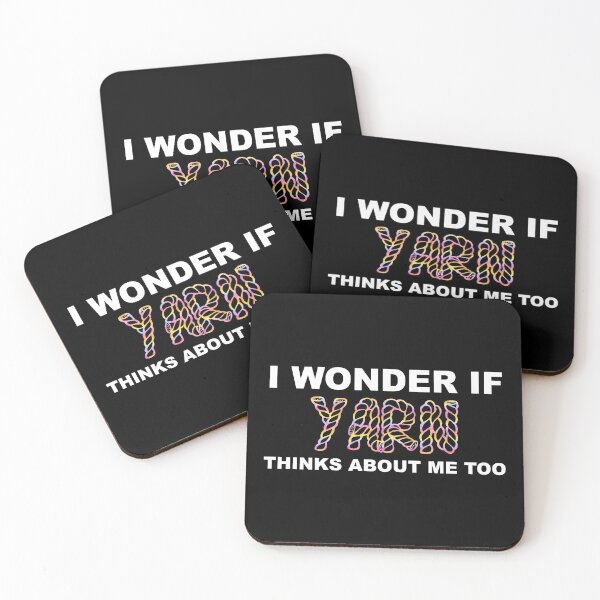 Item preview, I Wonder If Yarn Thinks About Me Too designed and sold by Cat Lady Designs.