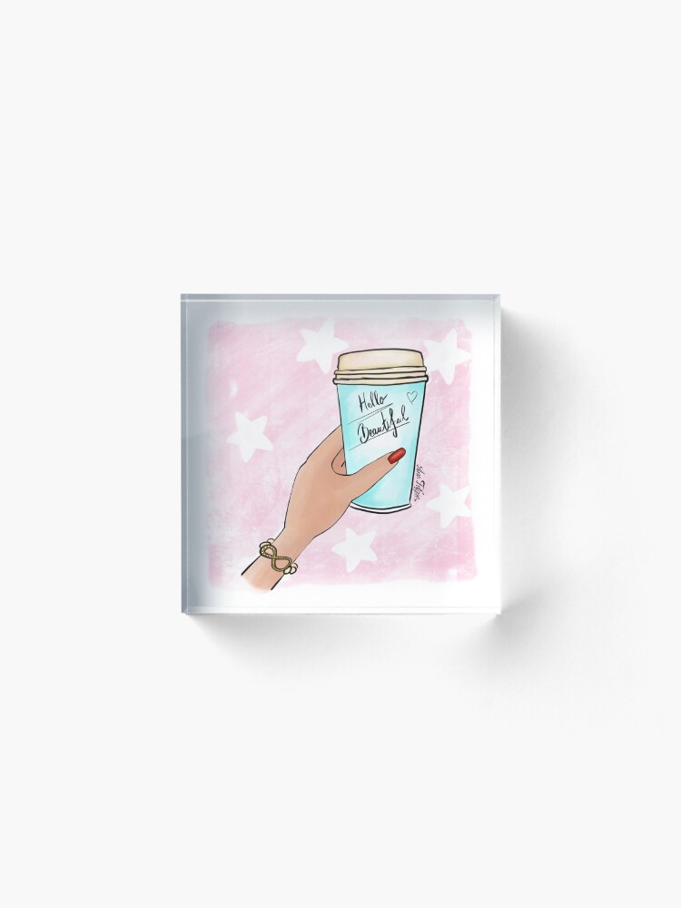 Alternate view of Good morning beautiful Acrylic Block