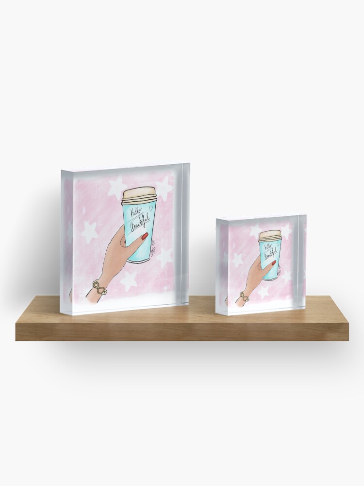Alternate view of Good morning beautiful Acrylic Block