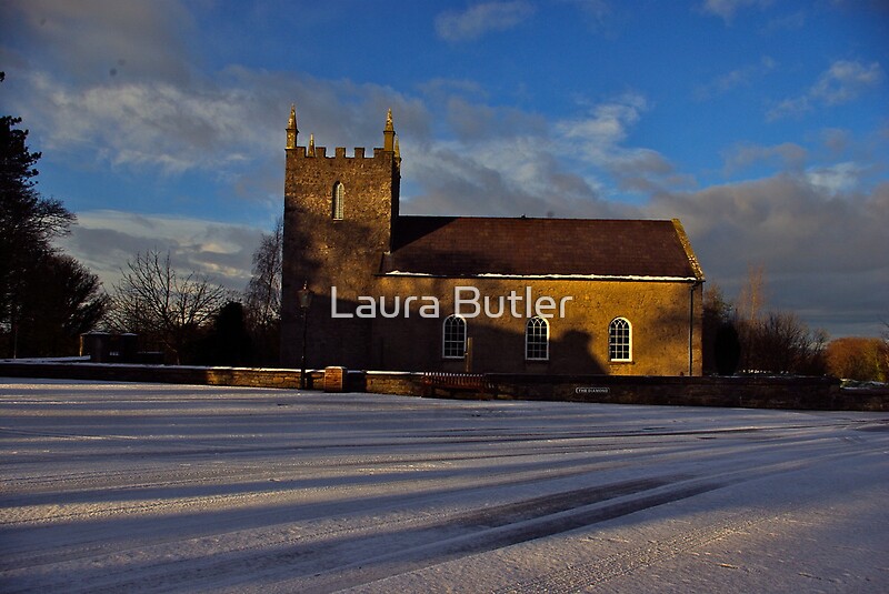 "Golden Light Kilmore Church of Ireland, Cultra, County Down." by