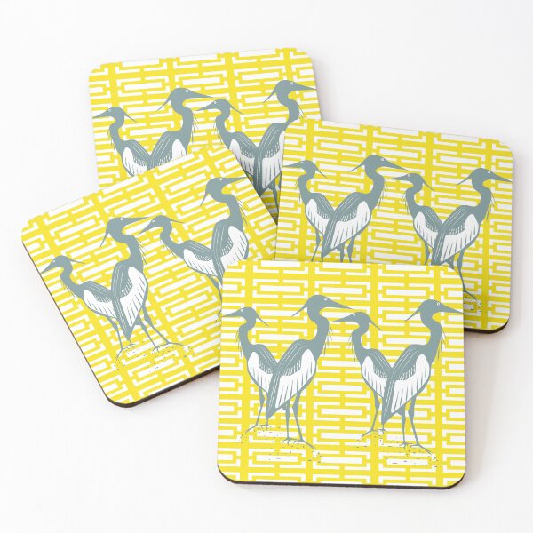 Item preview, Herons with Breeze Block, Mid-century Modern inspired design designed and sold by myoldflorida.