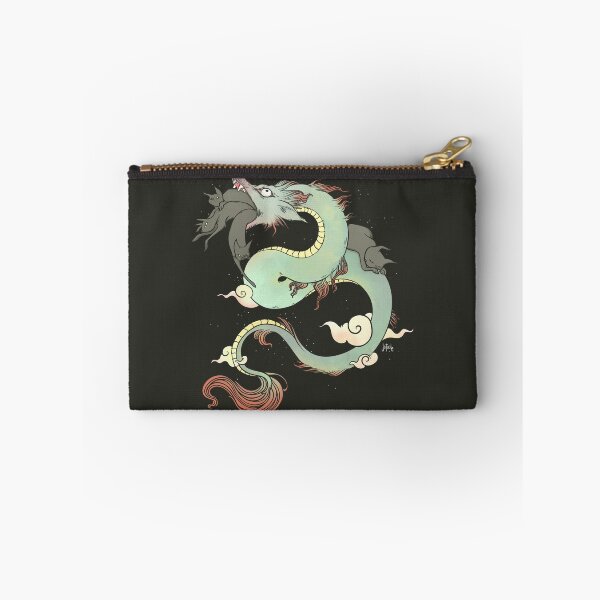 Item preview, Chinese Dragon With Wolf Head And Black Cats Surreal Artwork designed and sold by cellsdividing.