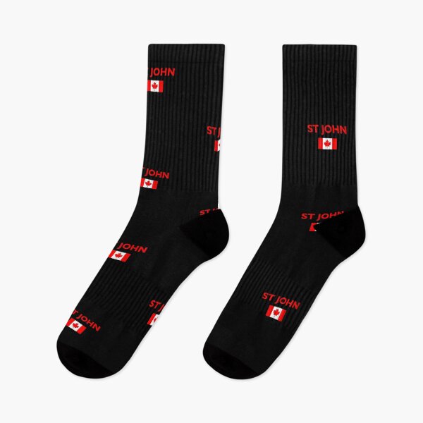 Item preview, St John New Brunswick Canada Canadian Flag Dark Color designed and sold by TinyStarCanada.
