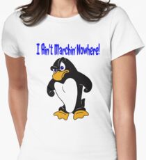 Angry Penguin Women's Fitted T-Shirt