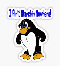 Angry Penguin Sticker