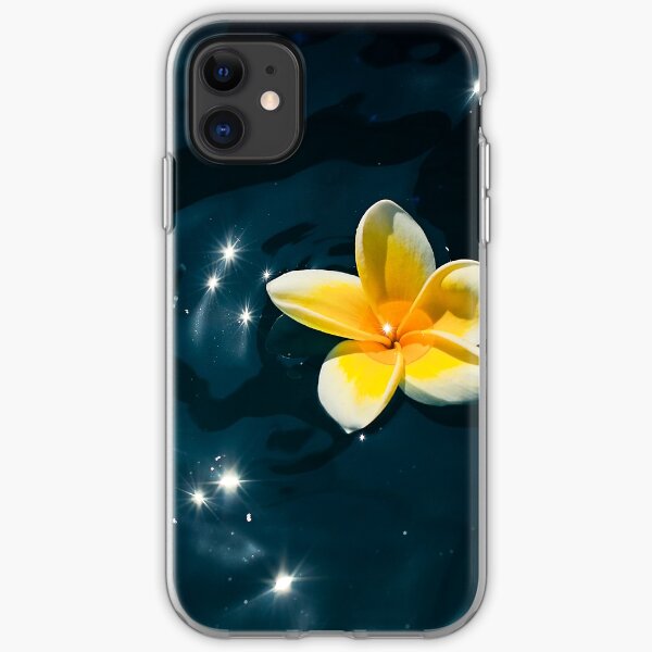 Plumeria Sparkle iPhone Soft Case