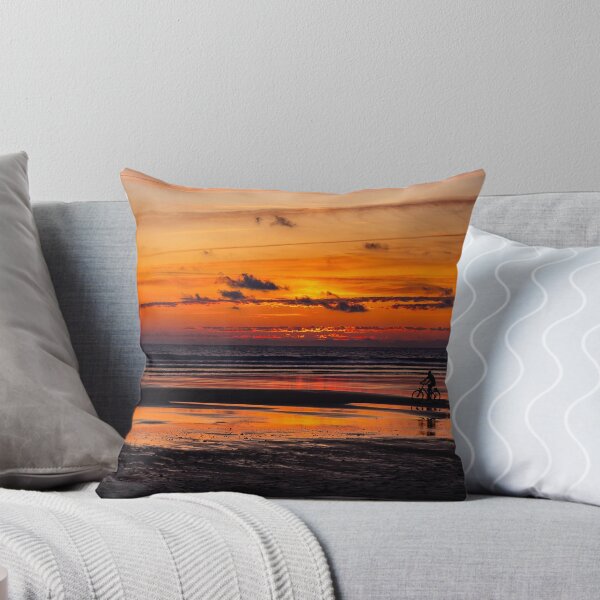 Item preview, Cycling at sunset on a empty beach designed and sold by texianlive.