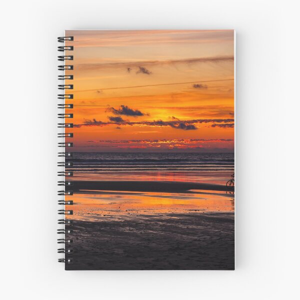 Item preview, Cycling at sunset on a empty beach designed and sold by texianlive.