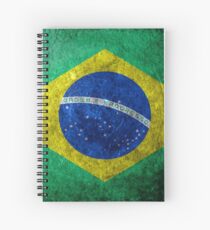Brazil Grunge Spiral Notebook