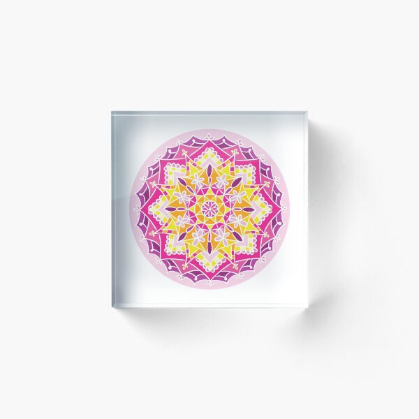 Item preview, Yellow and Pink Mandala Design designed and sold by leahclapper.