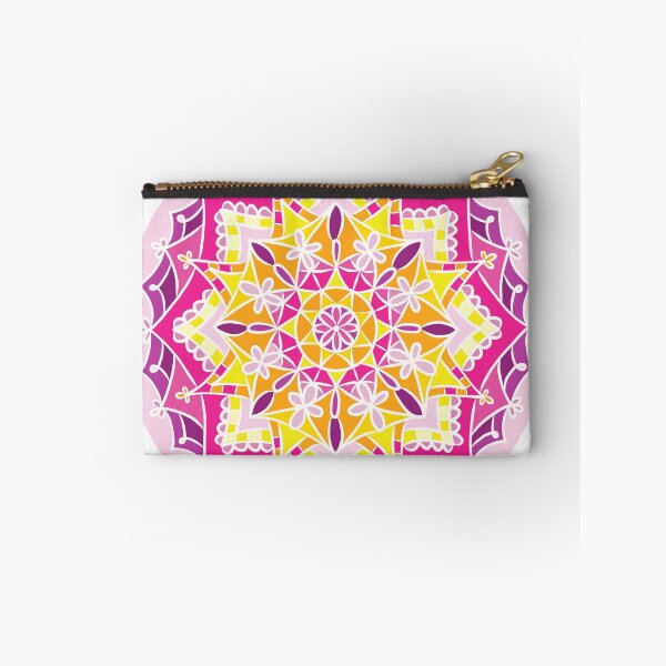 Artikelvorschau, Gelber und rosa Mandala-Entwurf entworfen und verkauft von leahclapper.
